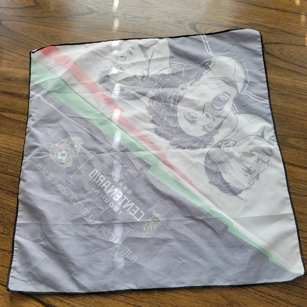 Gran Centenario tequila and Mexico soccer team bandana